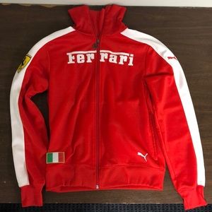 Men's S Authentic Ferrari Puma Track Jacket
